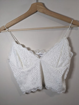 Garage Lace Crop Tank - S