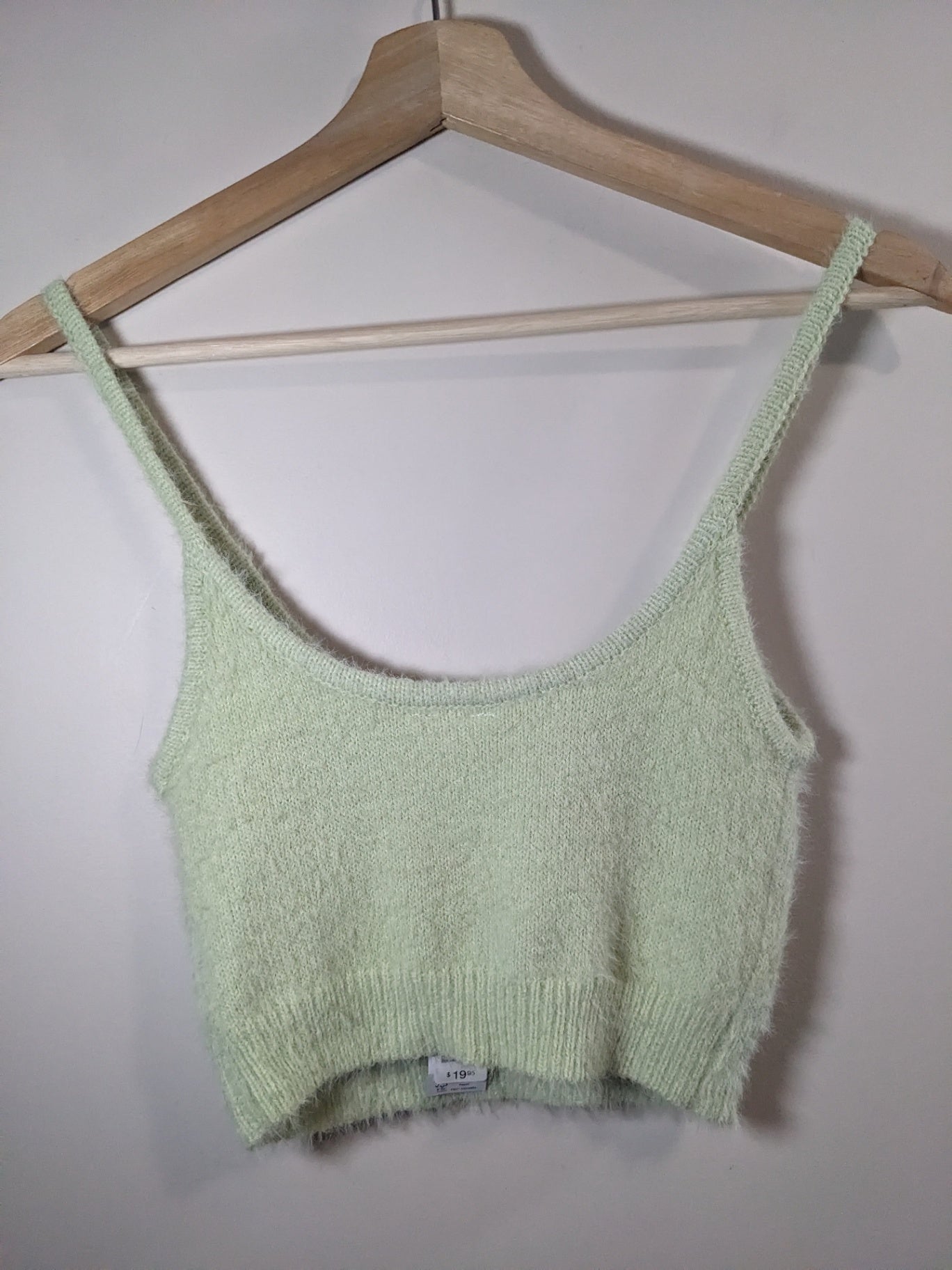 NWT Garage Green Knit Crop Tank - S