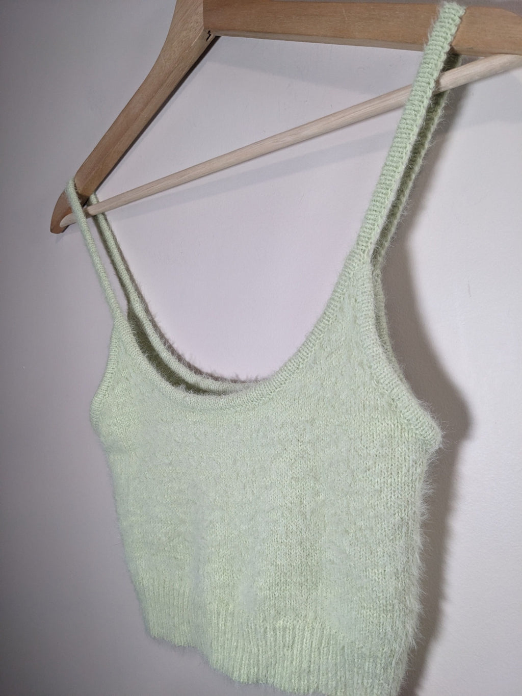 NWT Garage Green Knit Crop Tank - S