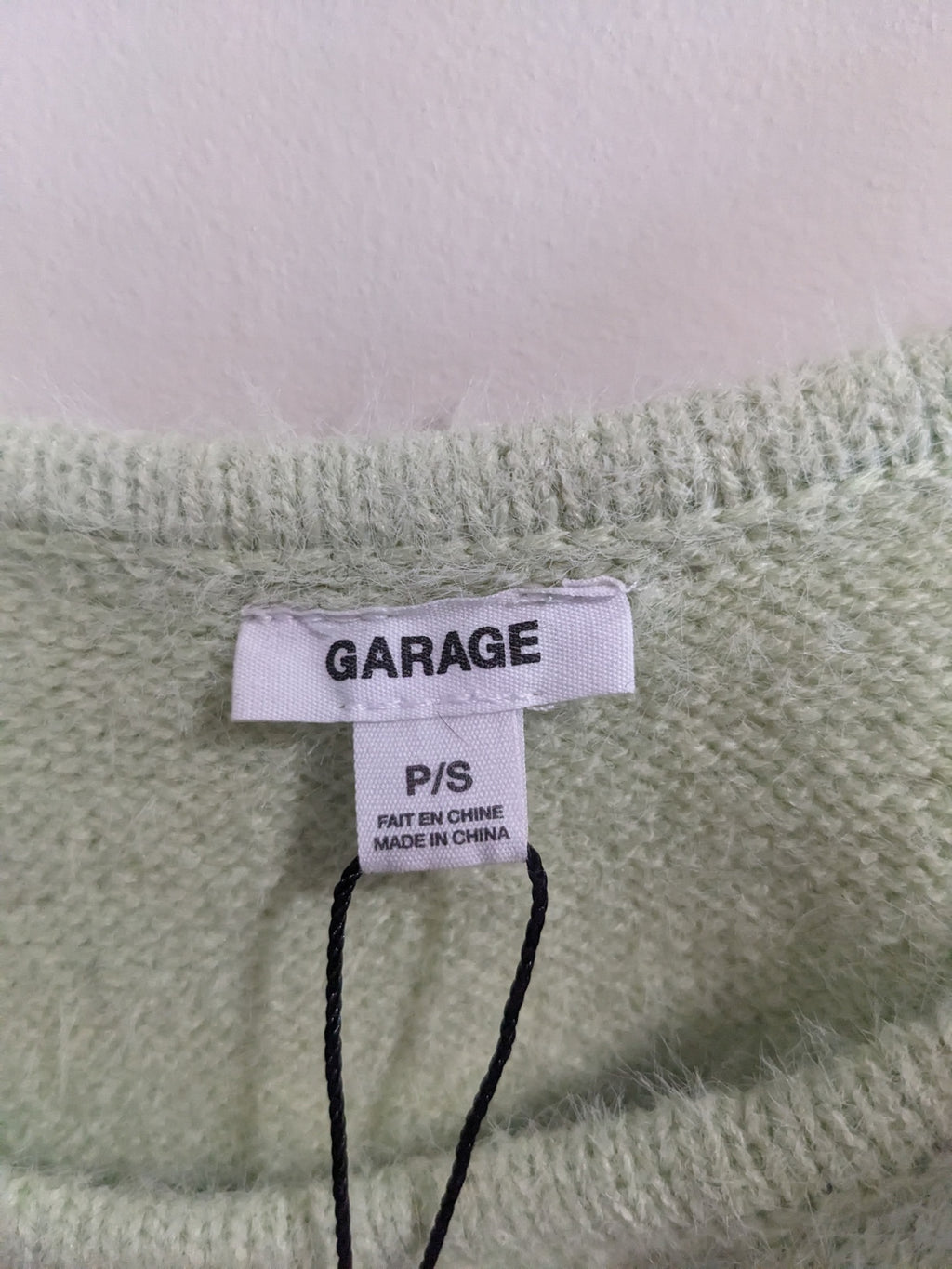 NWT Garage Green Knit Crop Tank - S