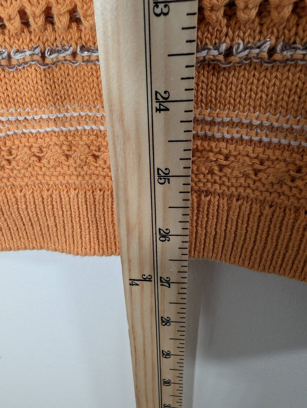 Ricki's orange knit blouse - Medium