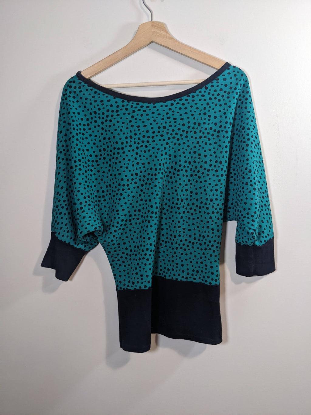 Surge Green/Black Blouse - M