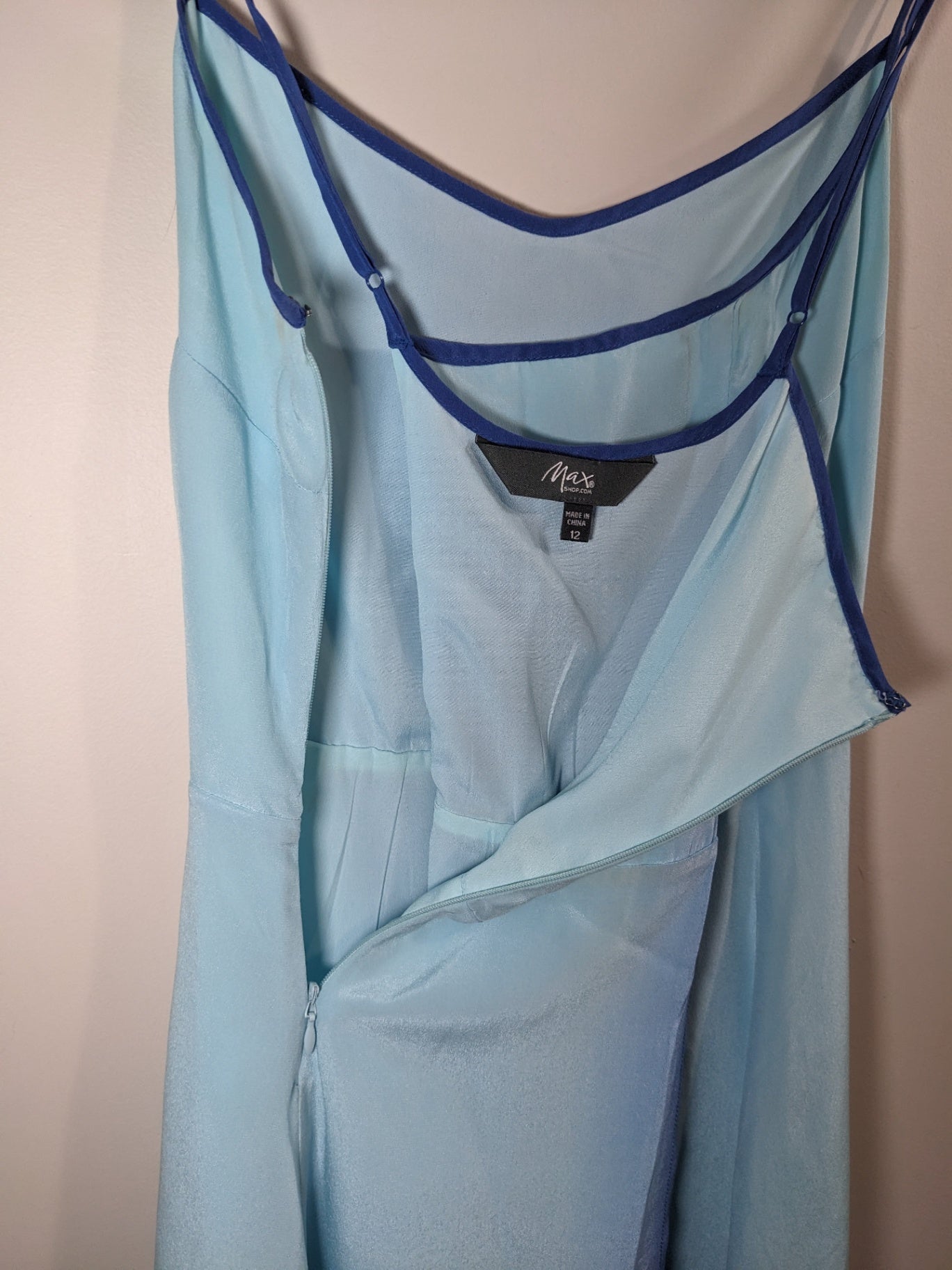 Max Blue Pleated Dress - sz 12