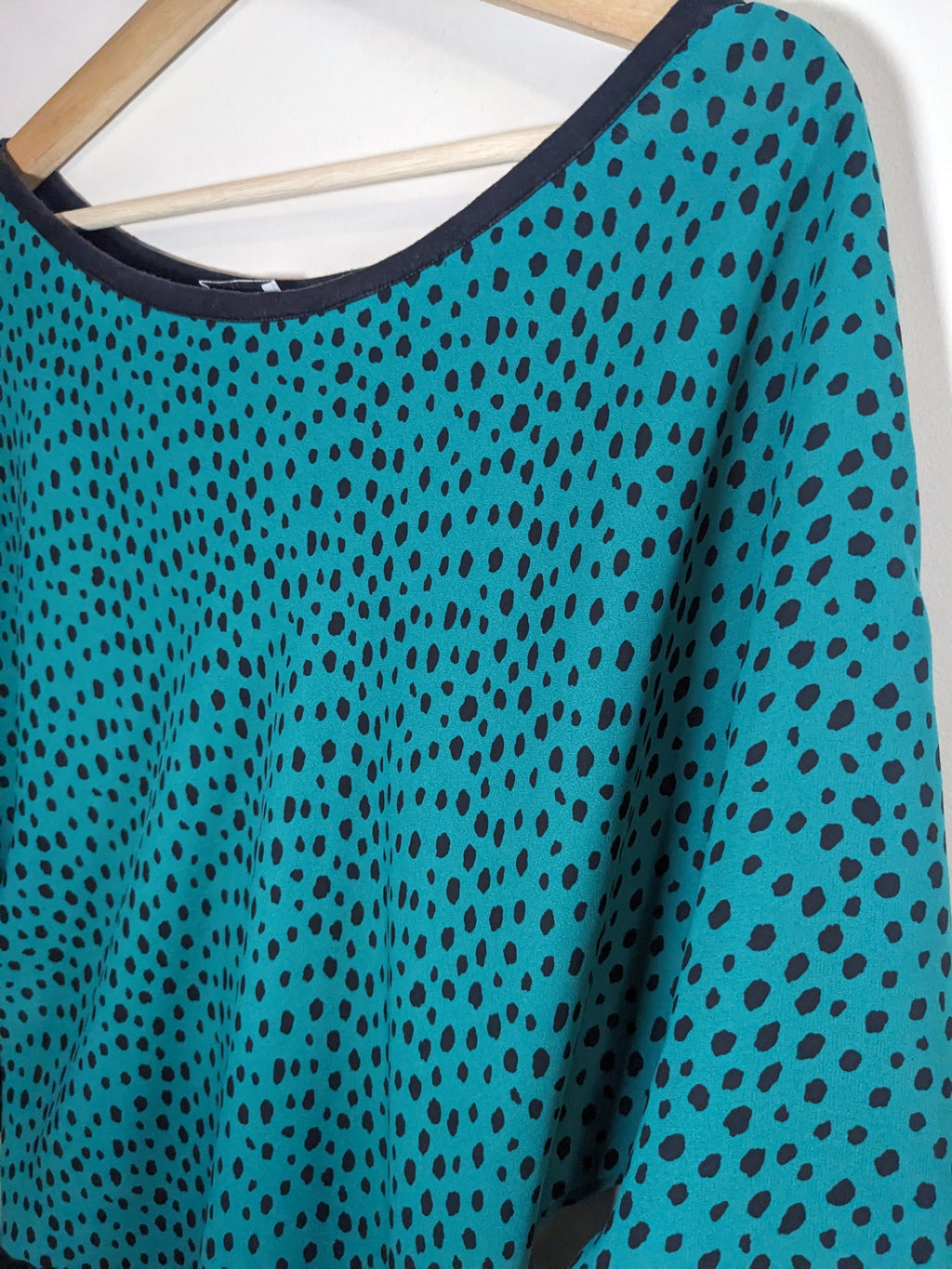 Surge Green/Black Blouse - M