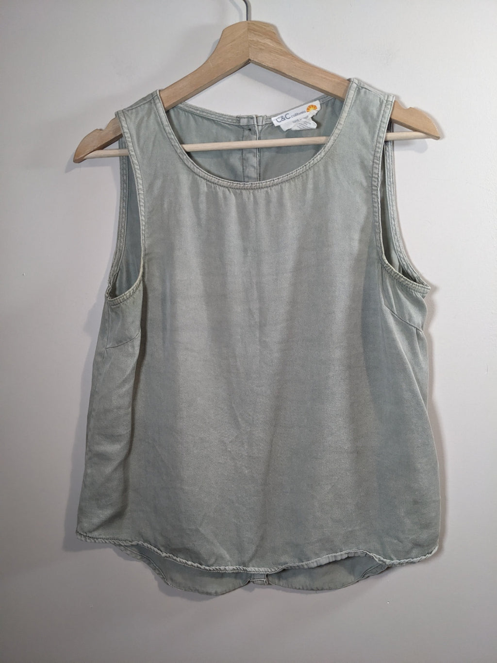 C&C California Olive Denim Blouse - S