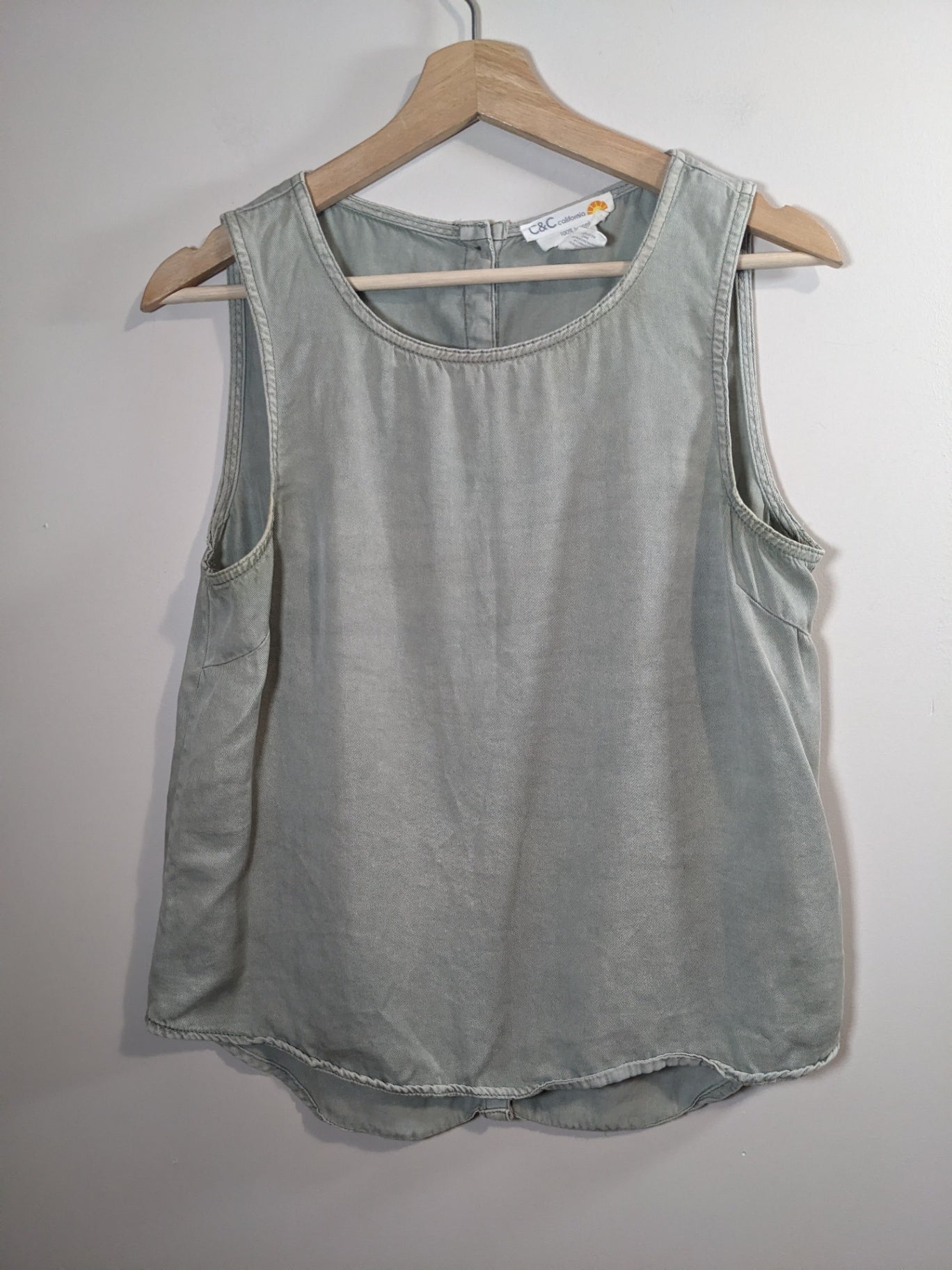 C&C California Olive Denim Blouse - S