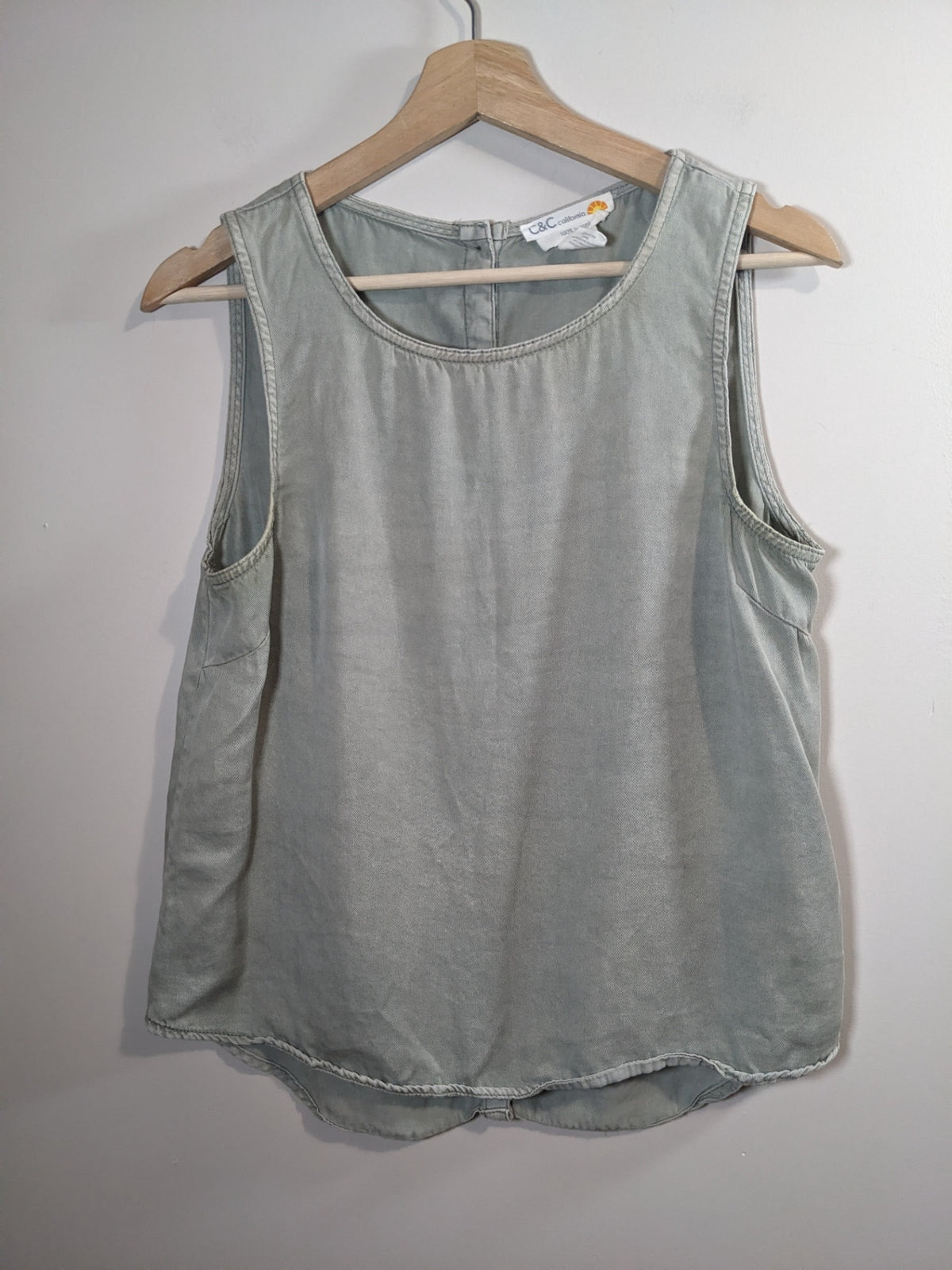 C&C California Olive Denim Blouse - S