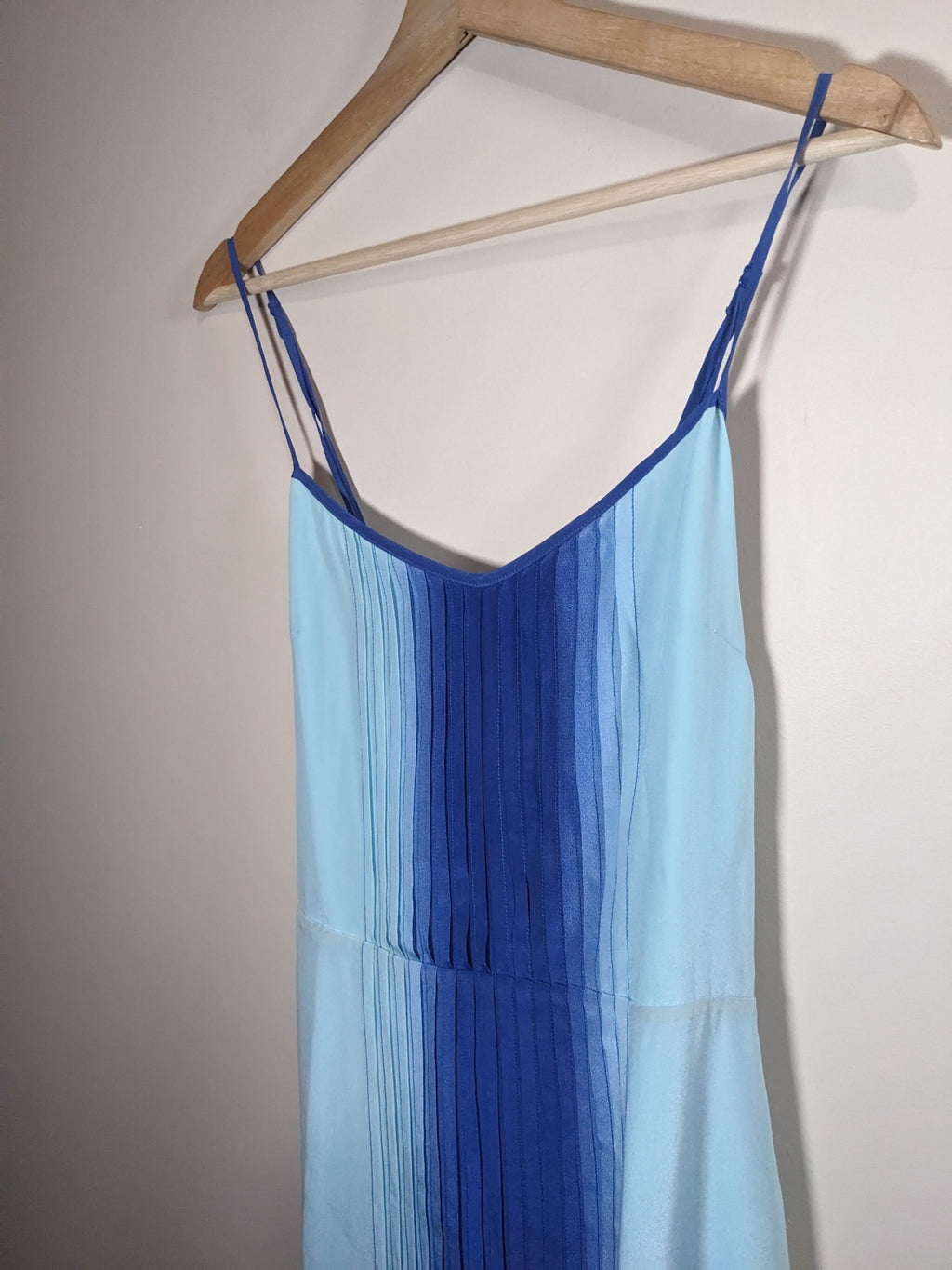 Max Blue Pleated Dress - sz 12