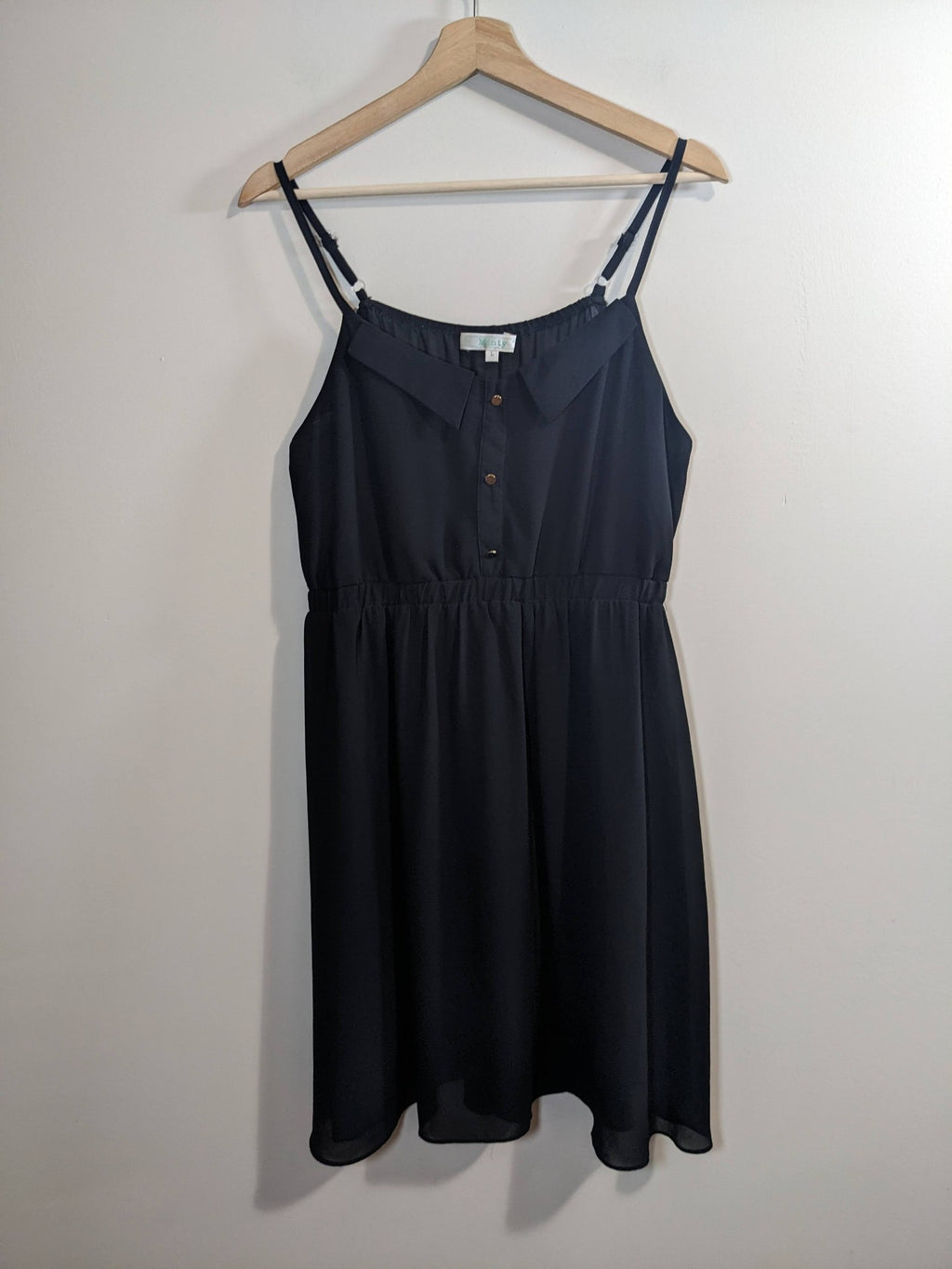 Minty Black Dress - L