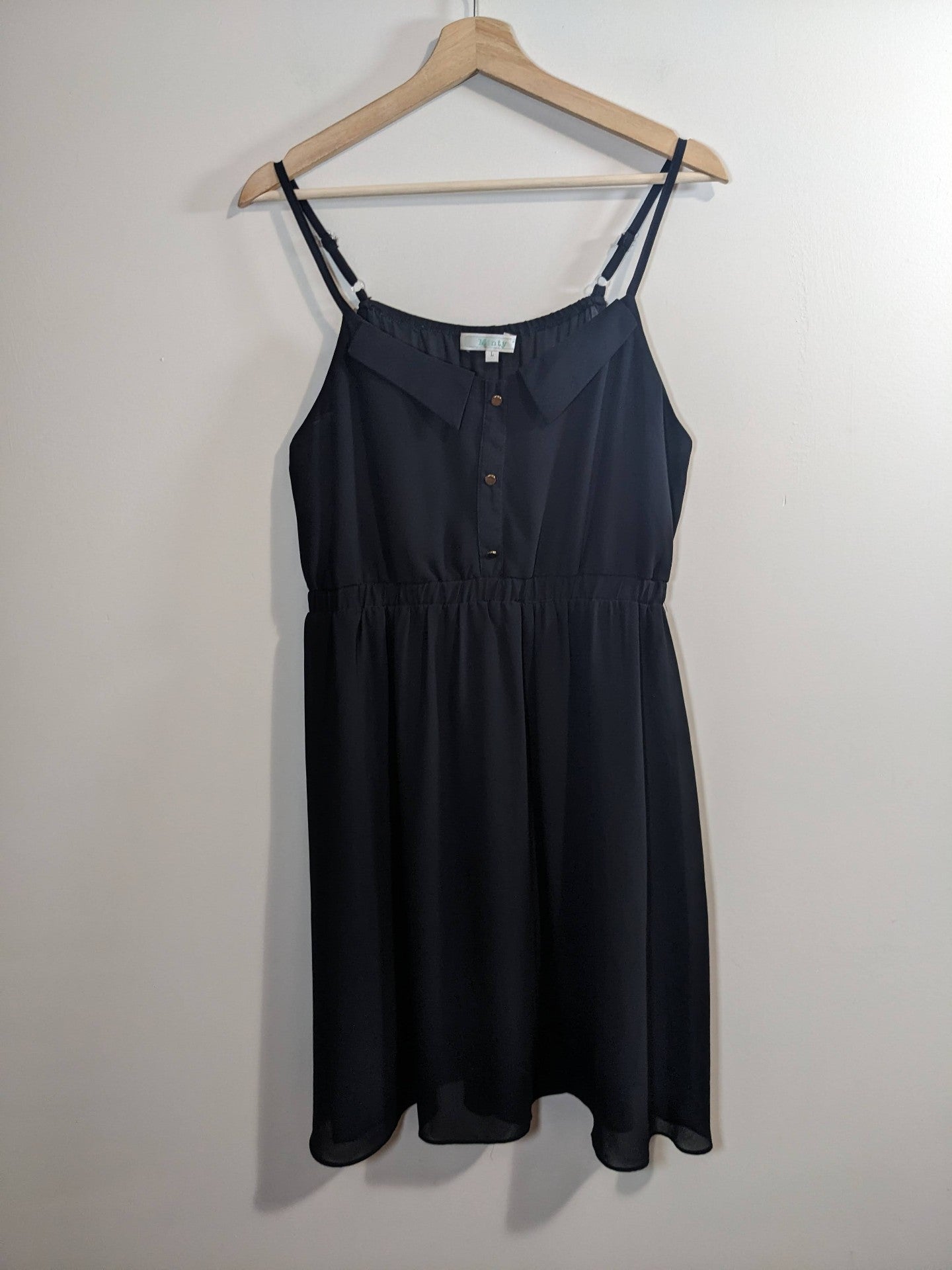 Minty Black Dress - L