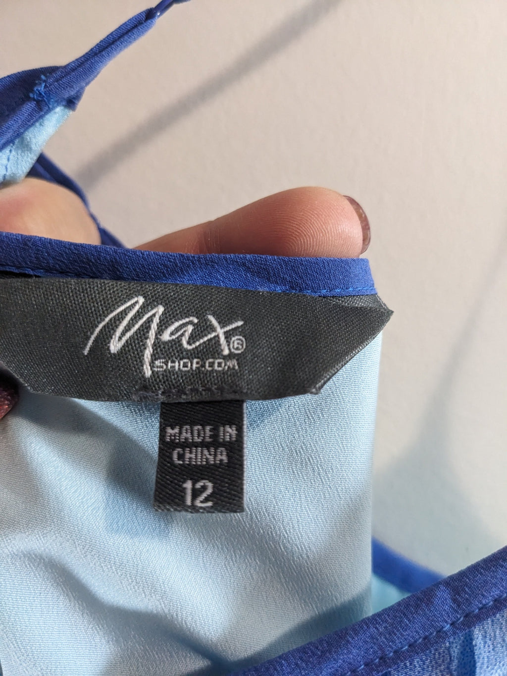 Max Blue Pleated Dress - sz 12