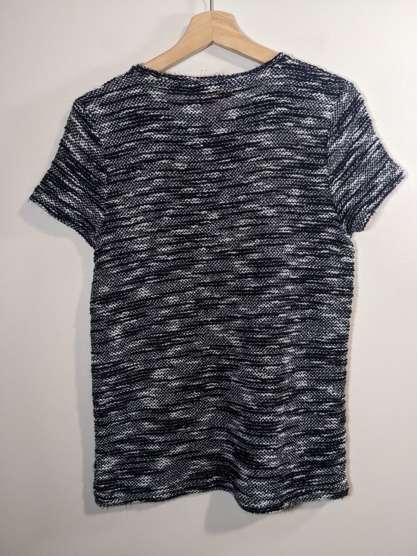 Joe Fresh Knit Black & White Blouse - M
