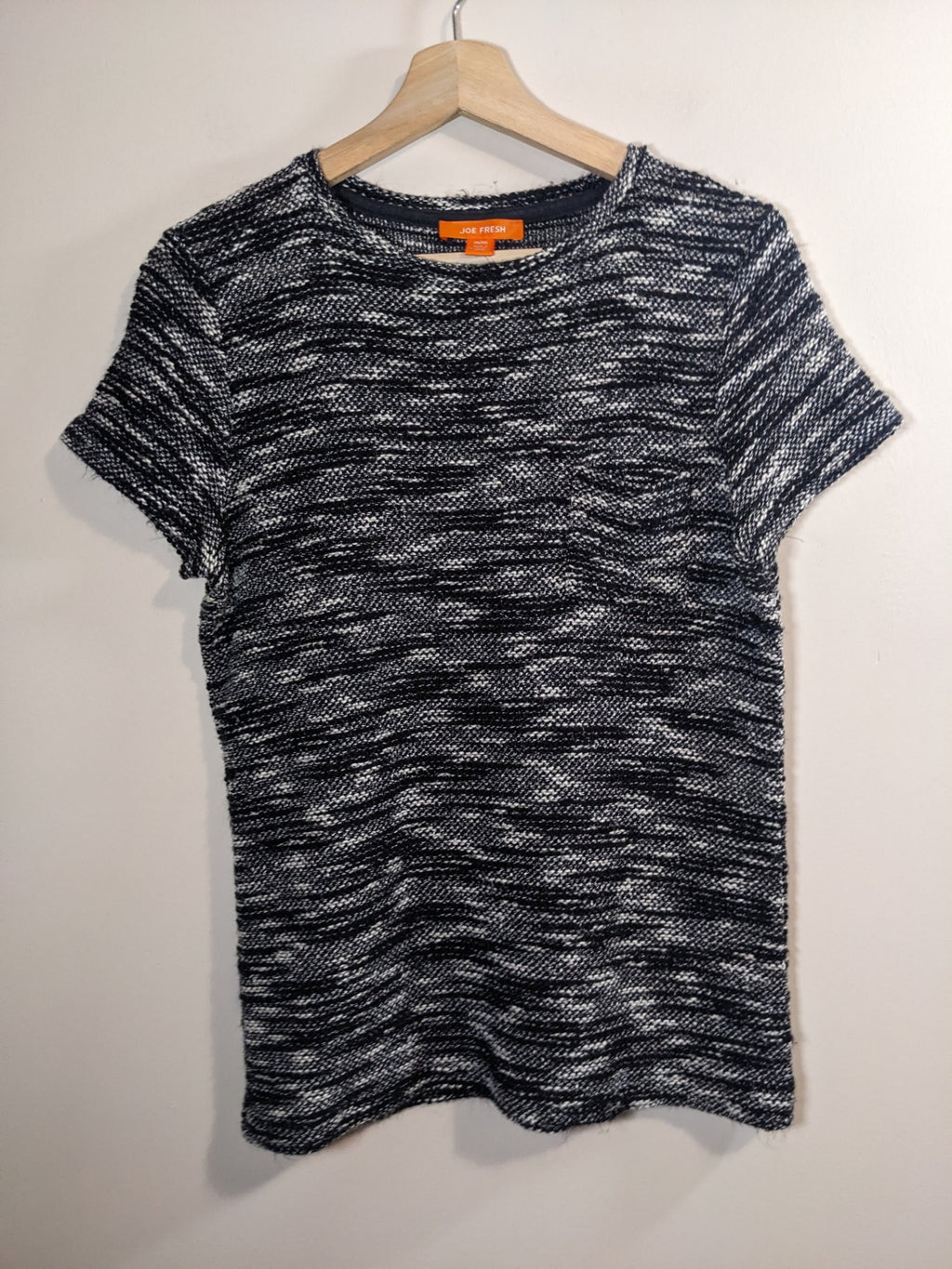 Joe Fresh Knit Black & White Blouse - M
