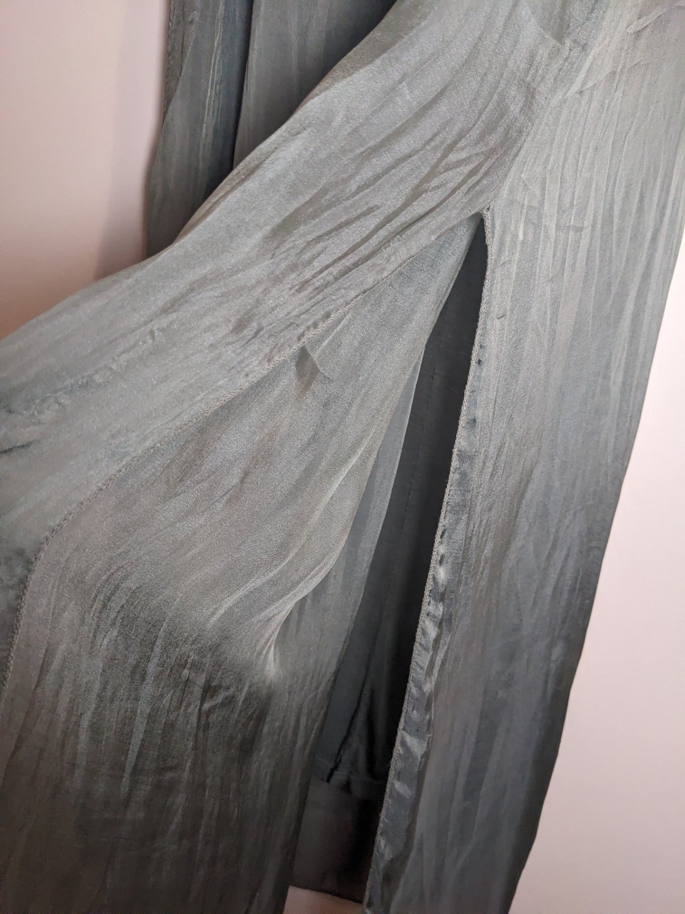 NWT Meo Meli Silk Green Maxi Dress - One Size