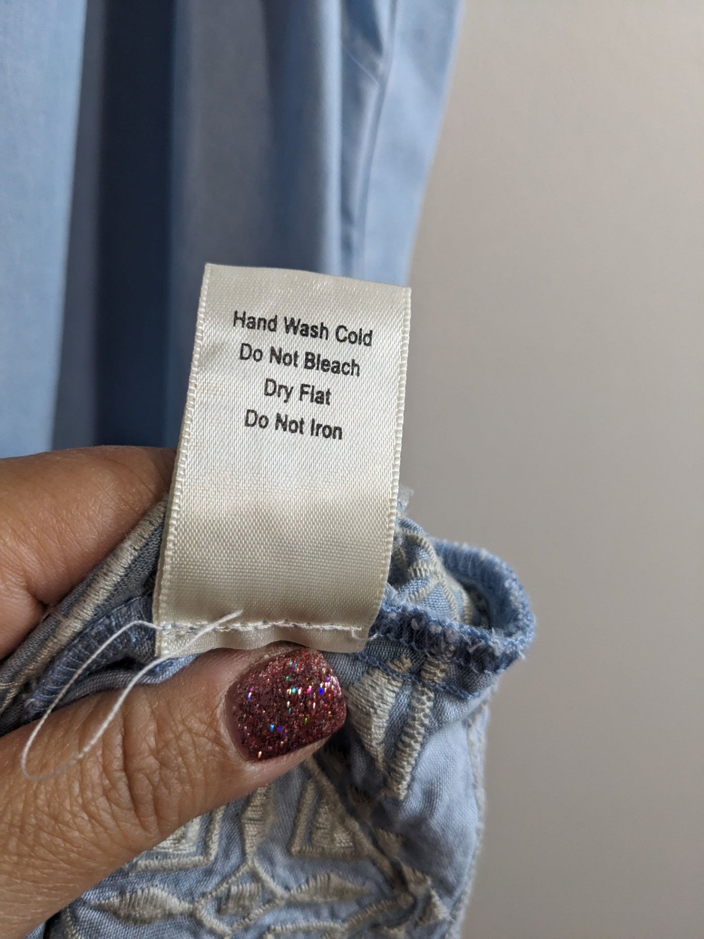 blu pepper halter denim style dress - S