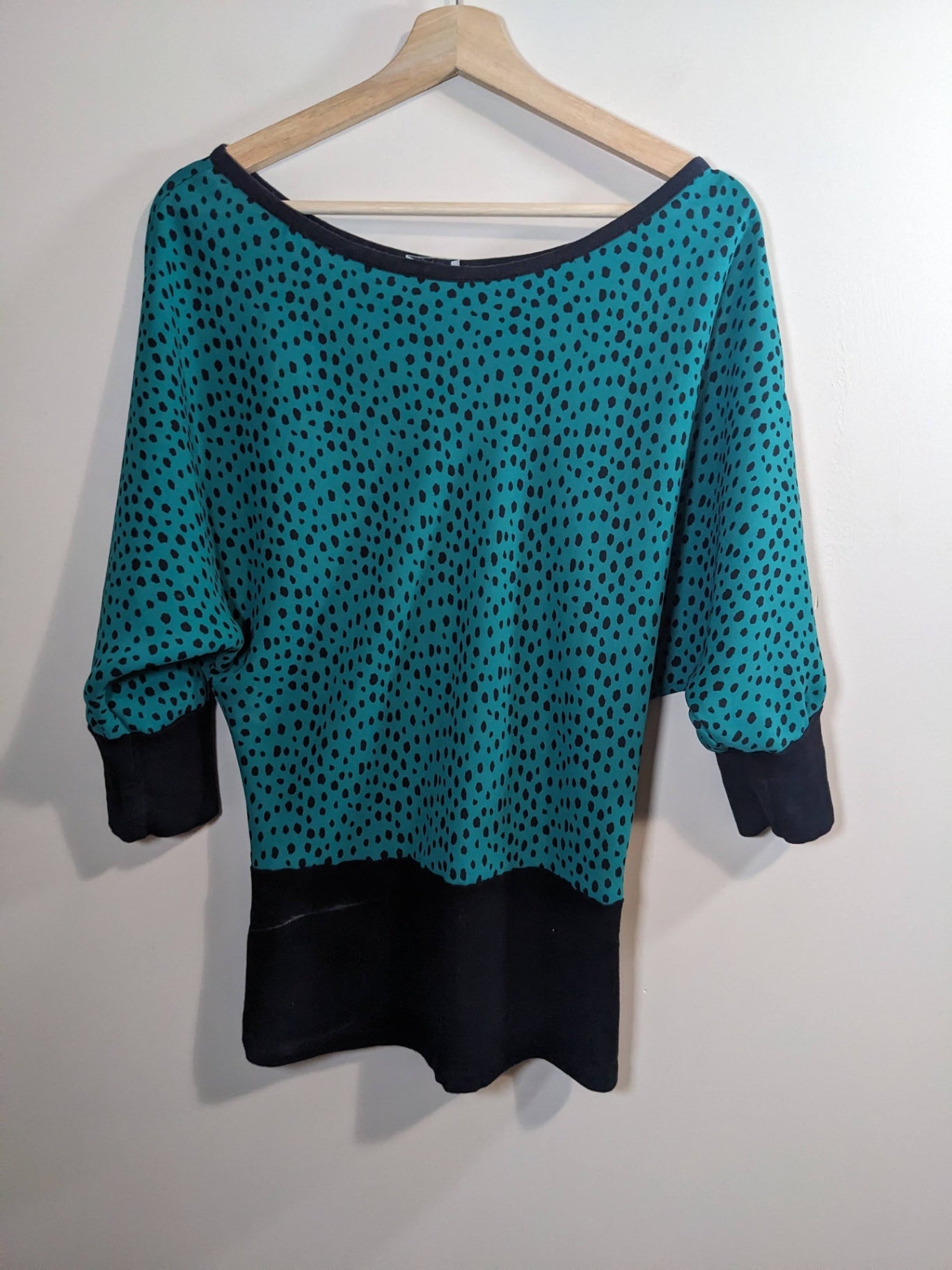 Surge Green/Black Blouse - M