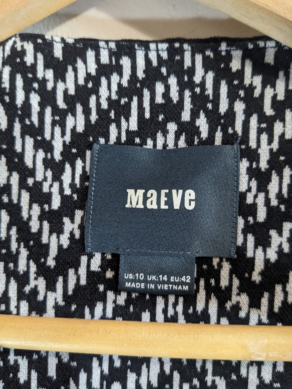 Maeve Black w/ Pattern Skirt Dress - sz 10