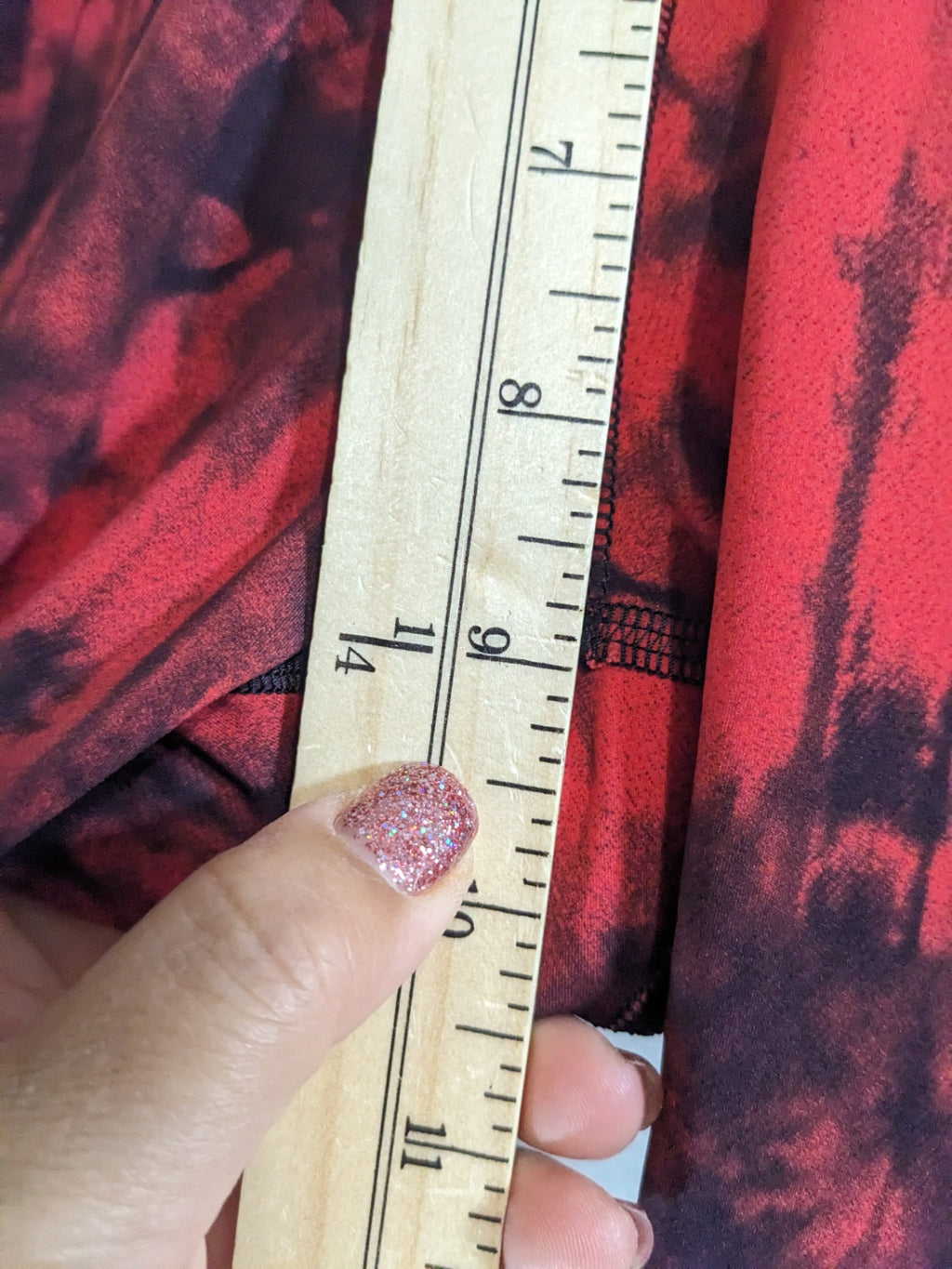 Lululemon Red Tye Dye Leggings - sz 8