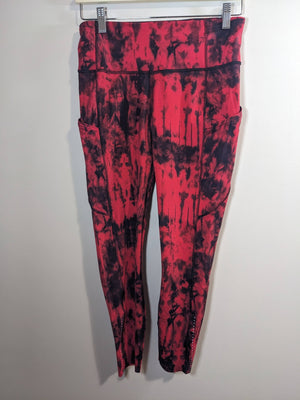 Lululemon Red Tye Dye Leggings - sz 8