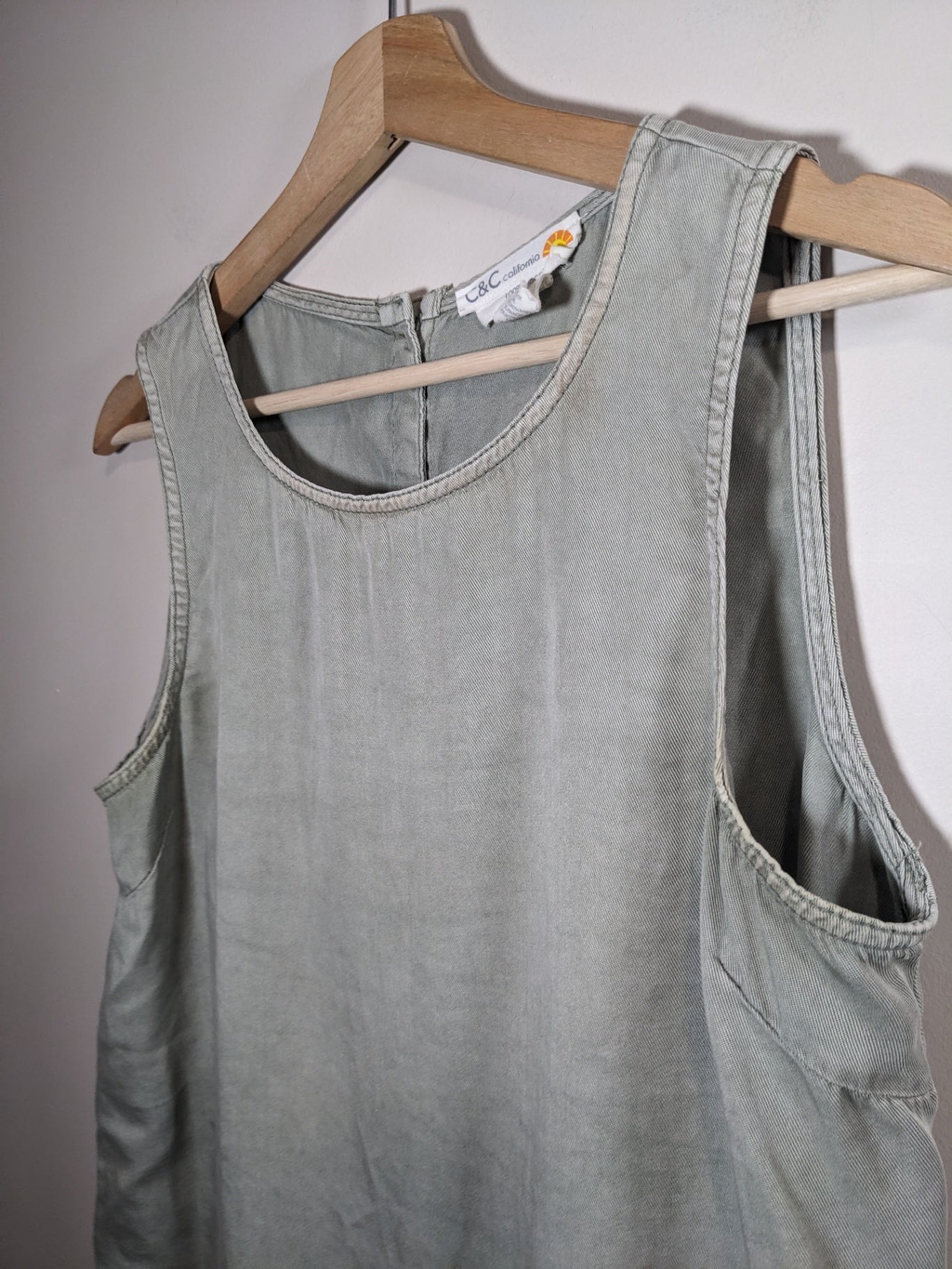 C&C California Olive Denim Blouse - S
