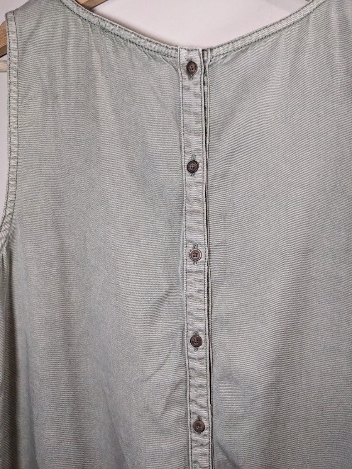 C&C California Olive Denim Blouse - S