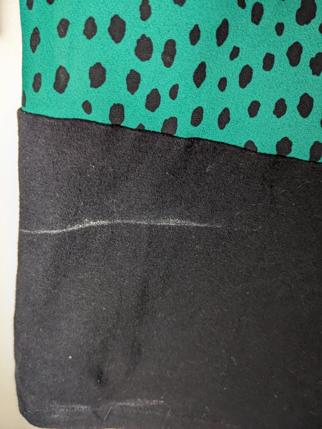Surge Green/Black Blouse - M
