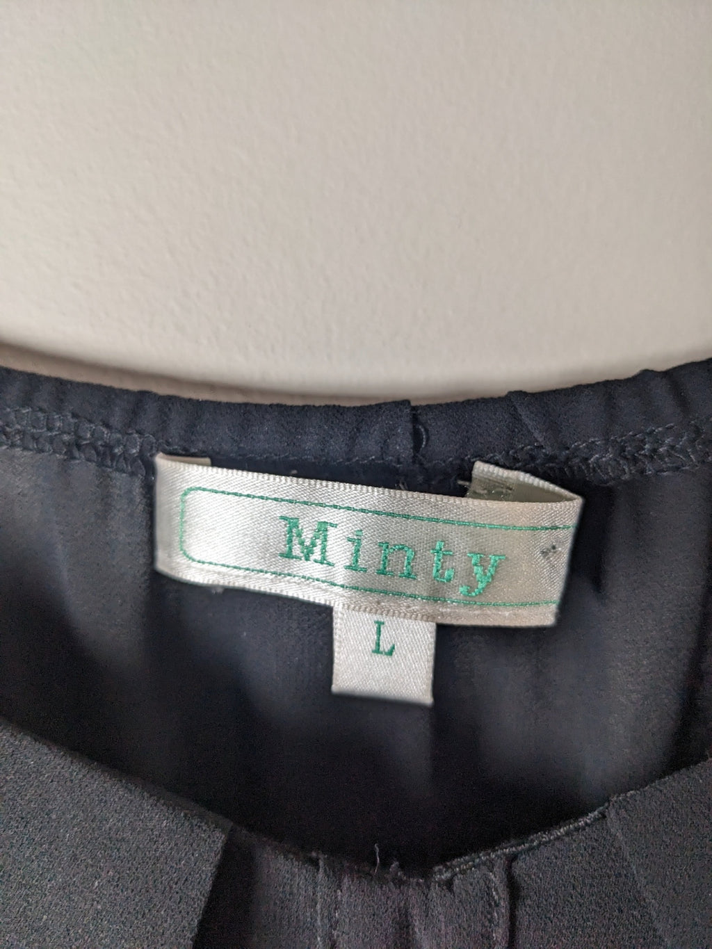 Minty Black Dress - L