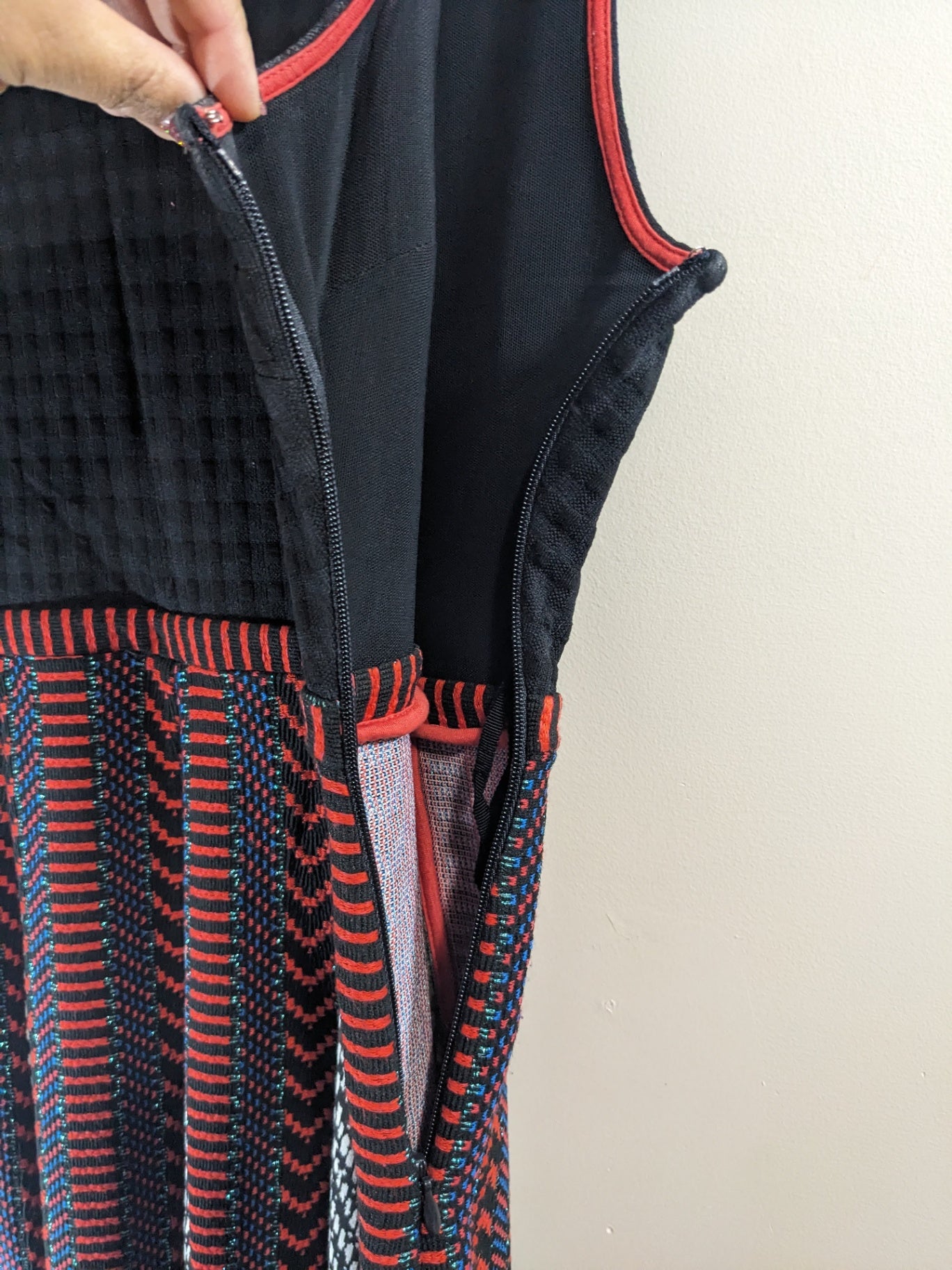 Maeve Black w/ Pattern Skirt Dress - sz 10