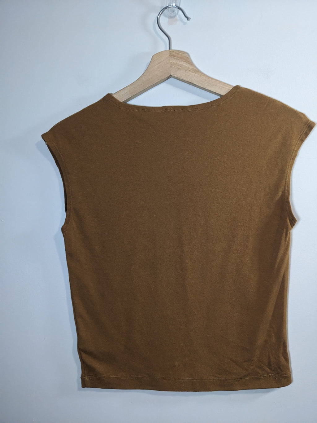 Joe Fresh Brown Sleeveless Shirt - M