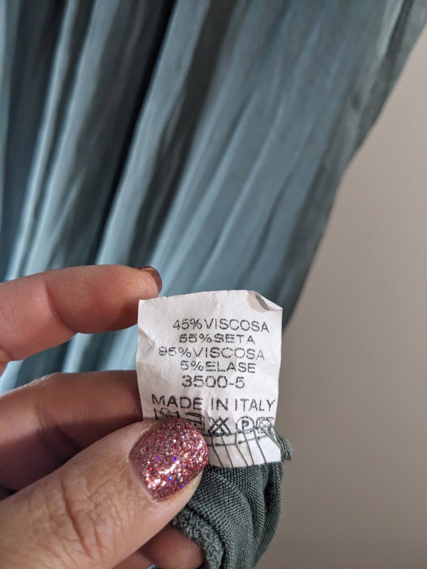 NWT Meo Meli Silk Green Maxi Dress - One Size