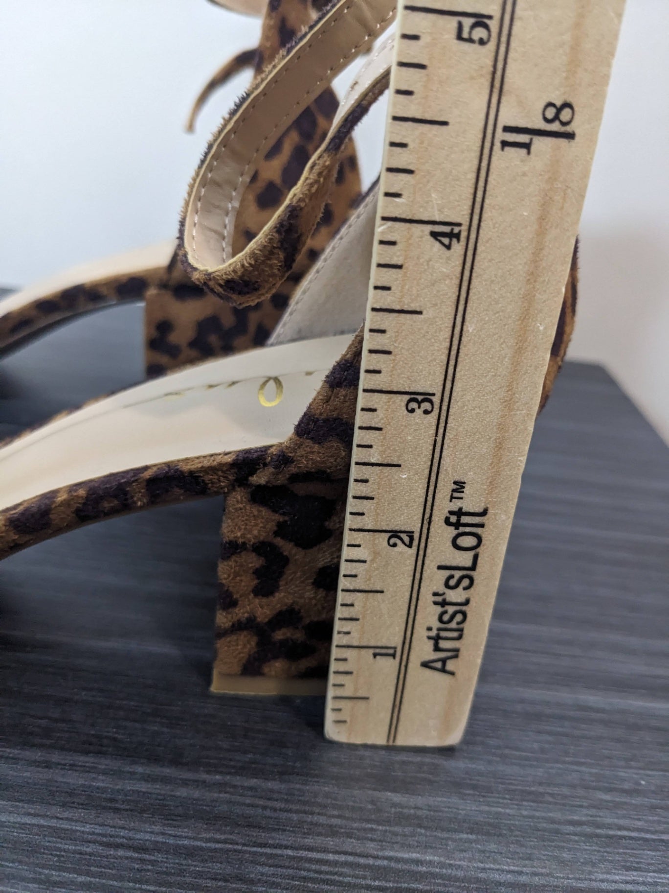 NWOT lulus Leopard Strap Sandals - sz 9