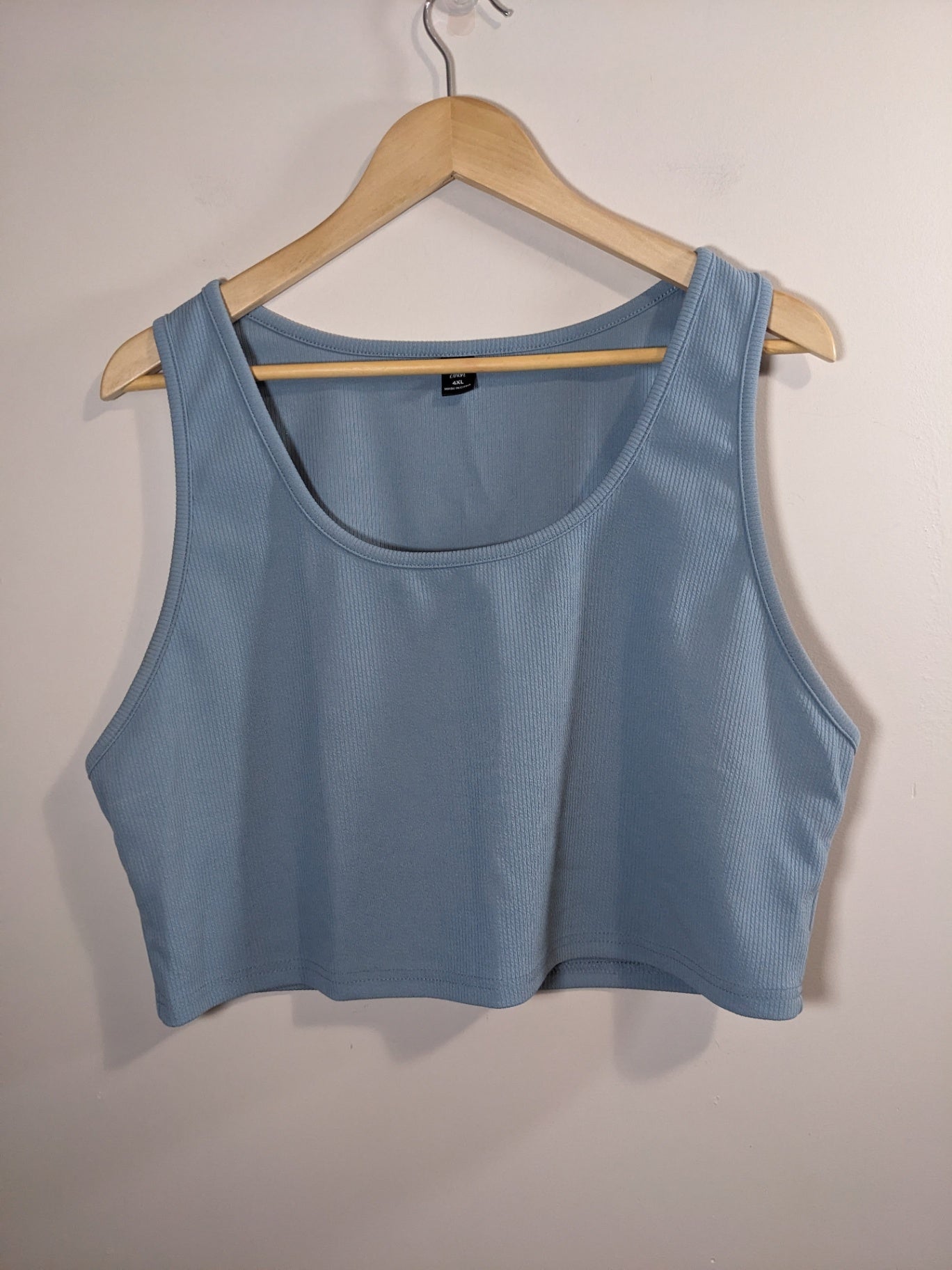 Shein Blue Crop Tank - 4XL