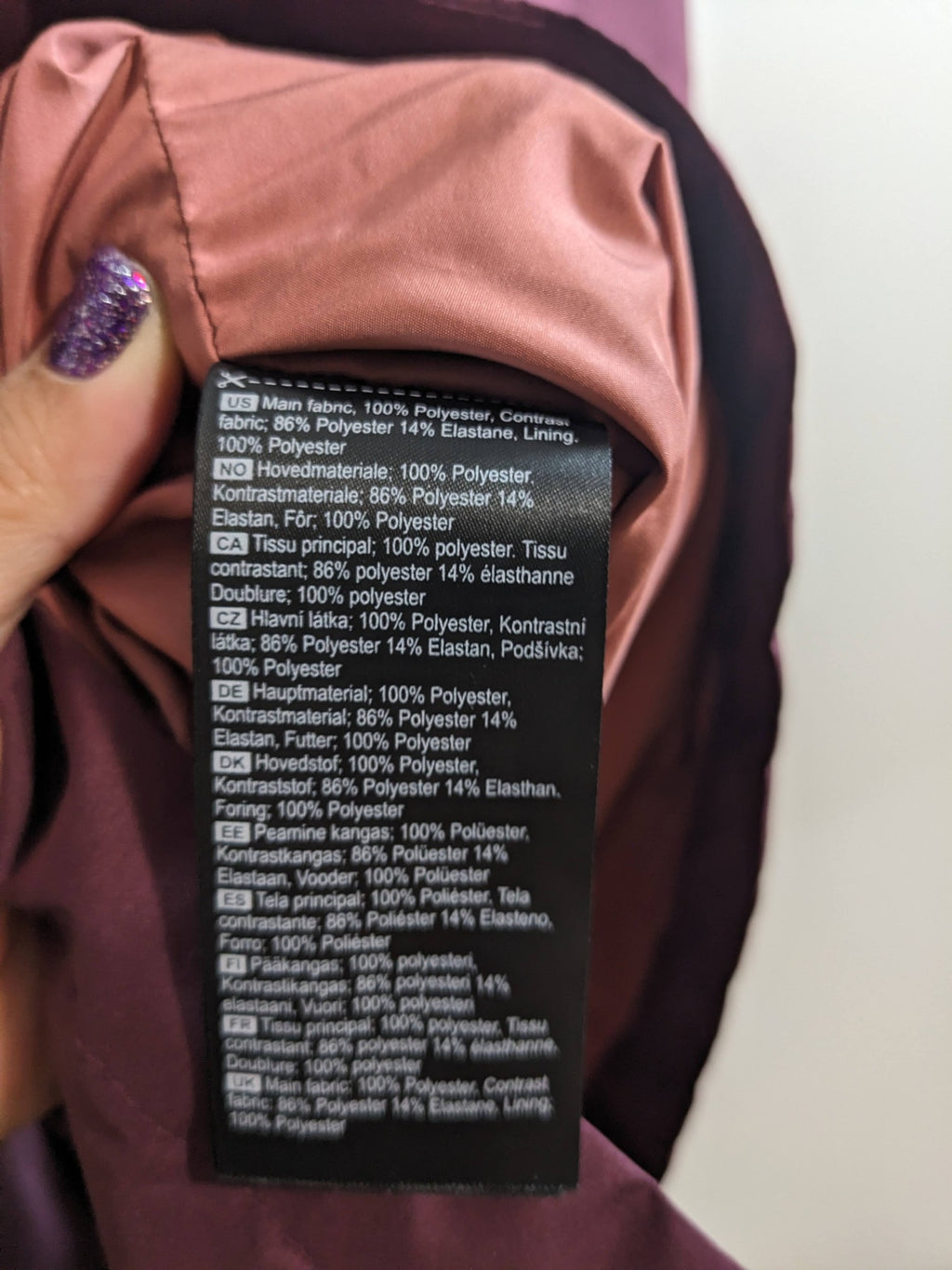 Kari Traa Burgundy Rain Jacket - XS