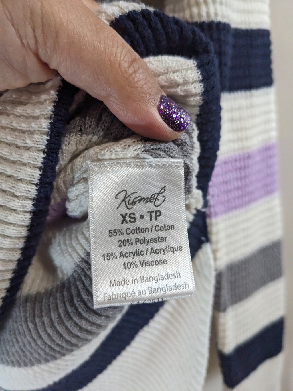 Kismet Striped Sweater - XS