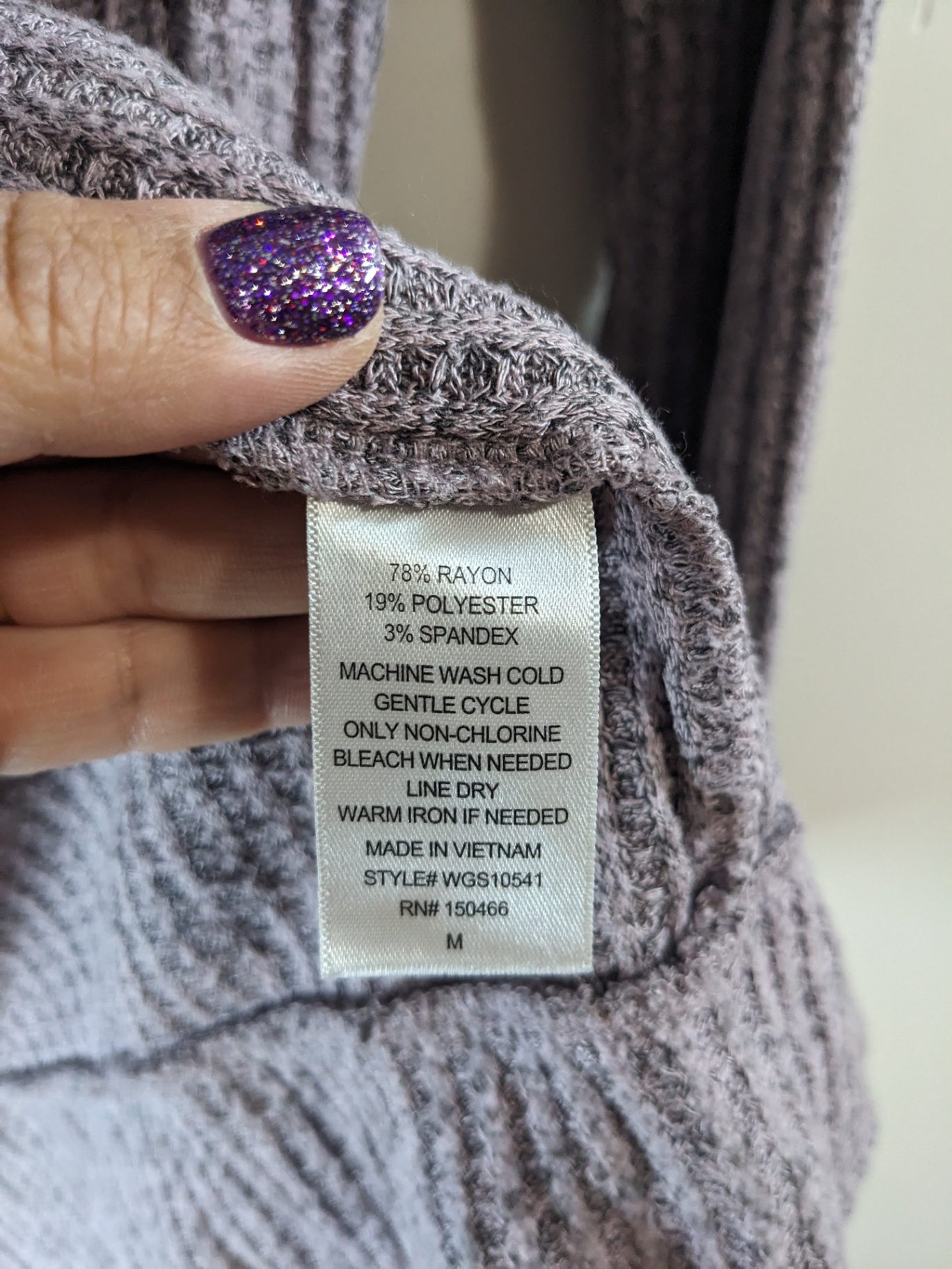 Market & Spruce Purple Cardigan - M