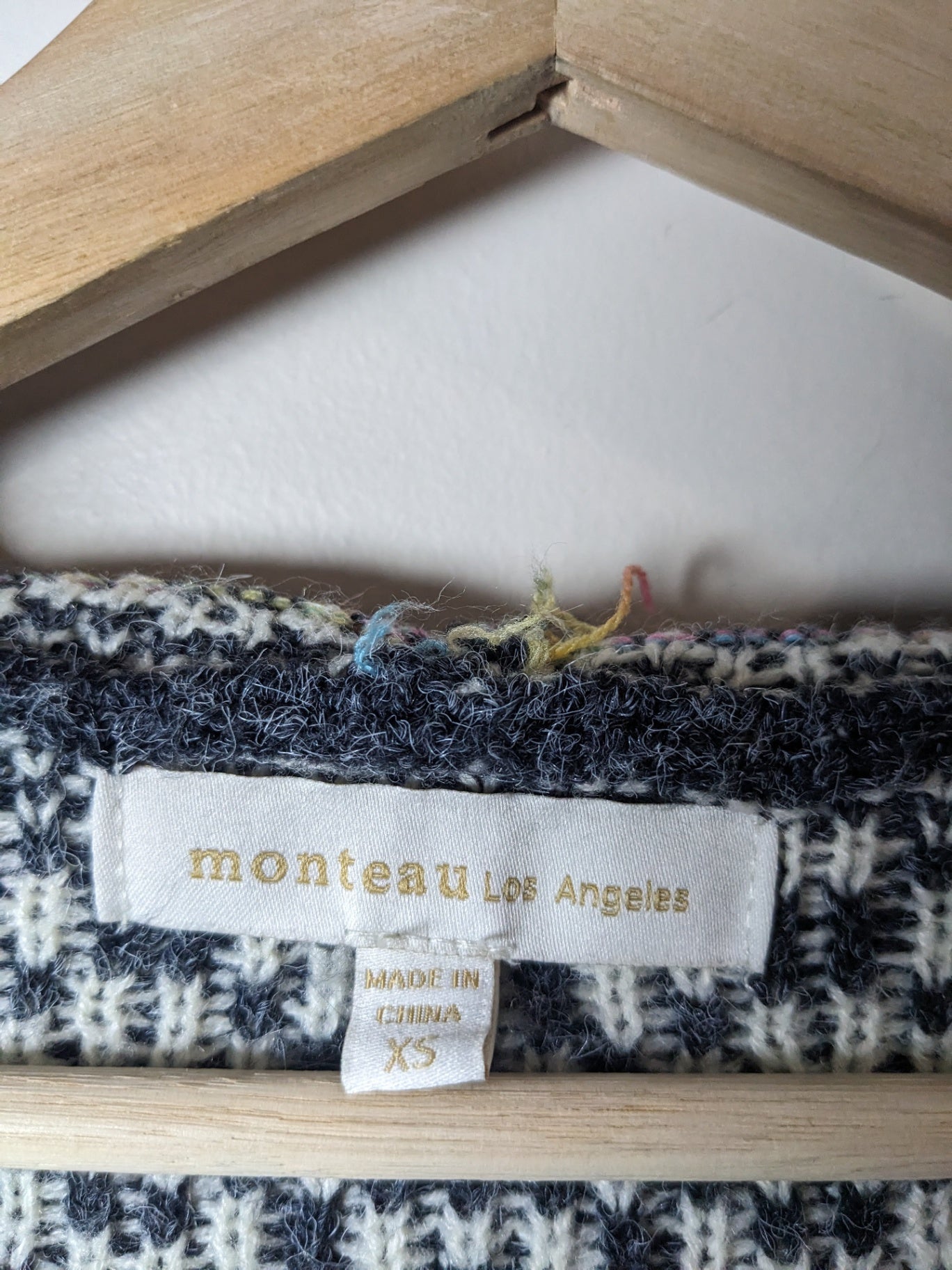 Monteau Patterned Hooded Cardigan - XS