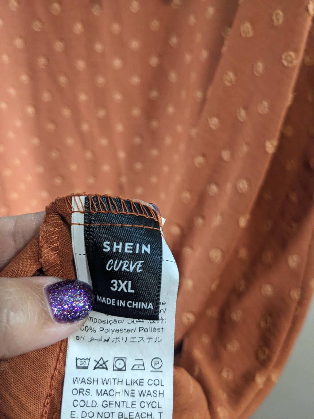 Shein Rust Midi Dress - 3XL