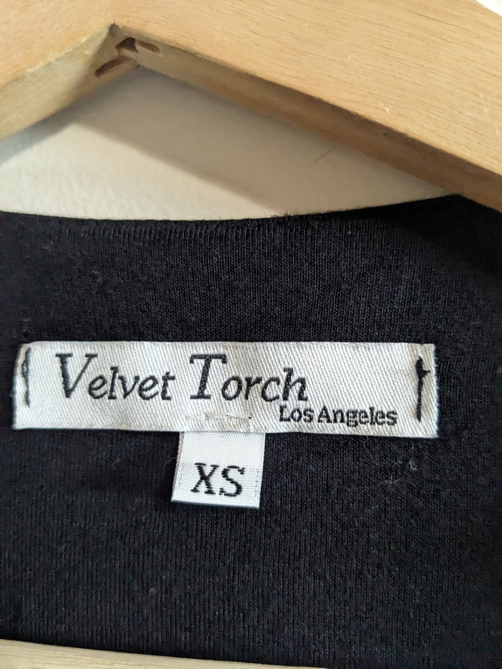 Velvet Torch Black Dress - XS