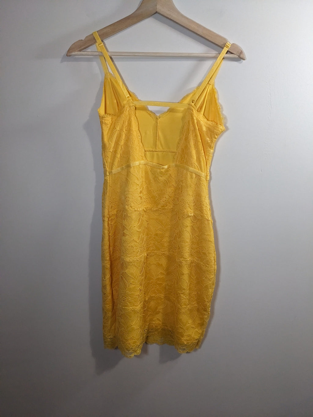 Guess Yellow Lace Dress - S