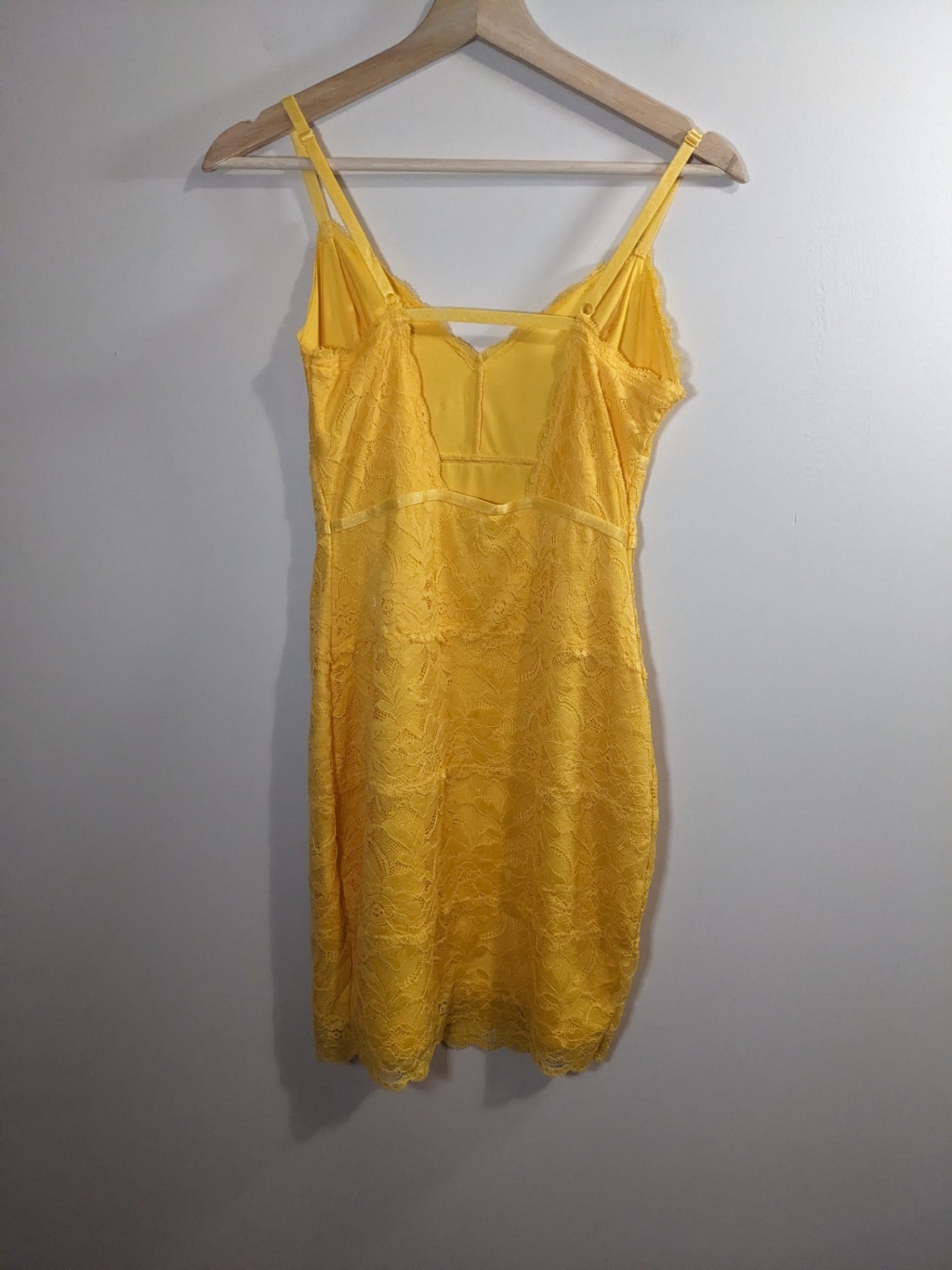 Guess Yellow Lace Dress - S