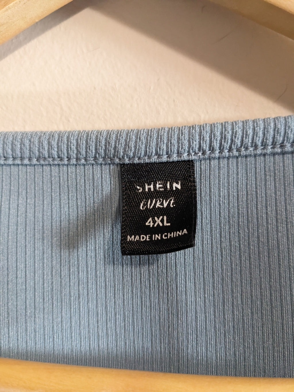 Shein Blue Crop Tank - 4XL