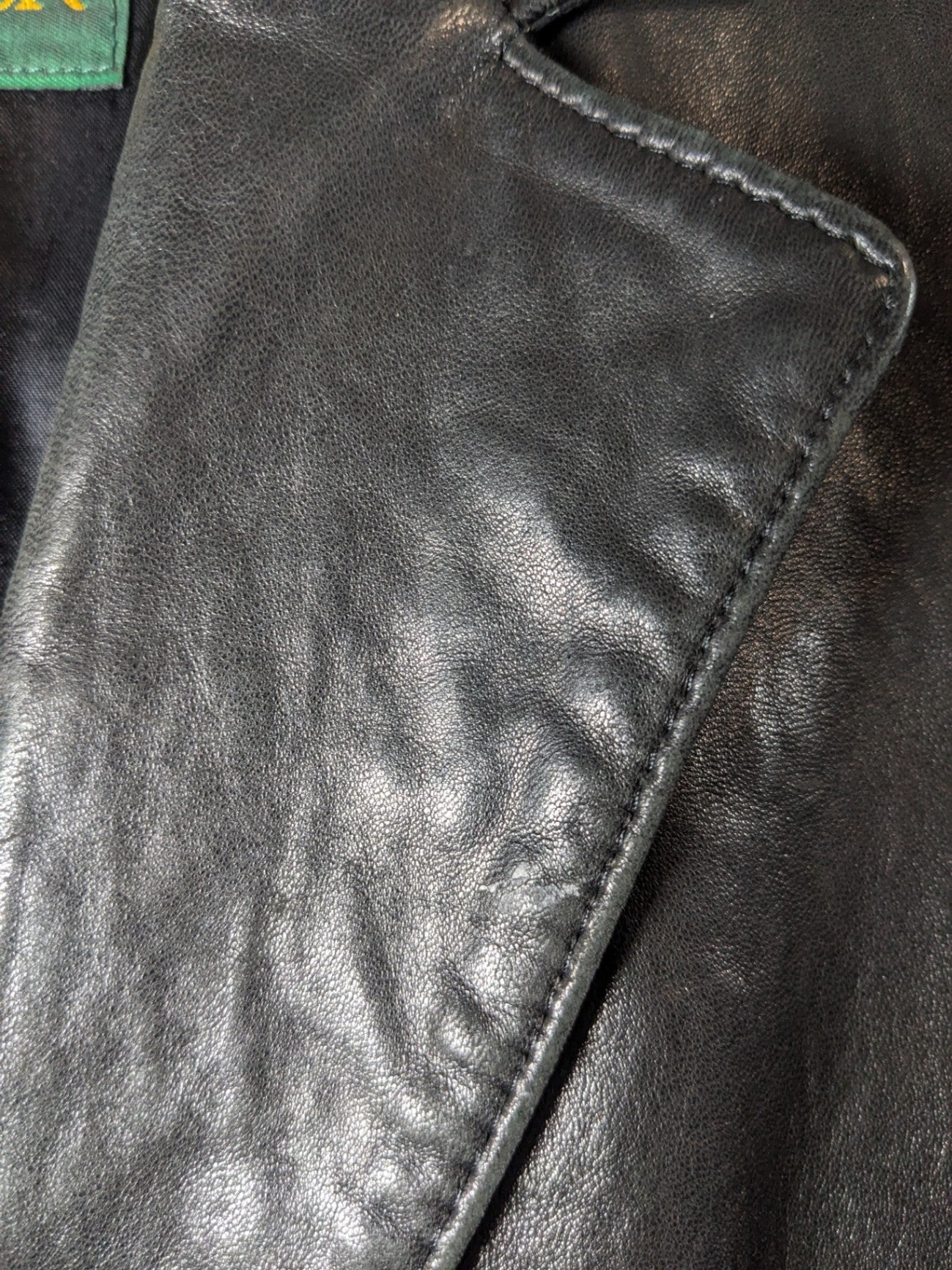 DANIER Black Leather Jacket- S