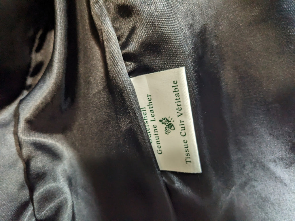 DANIER Black Leather Jacket- S
