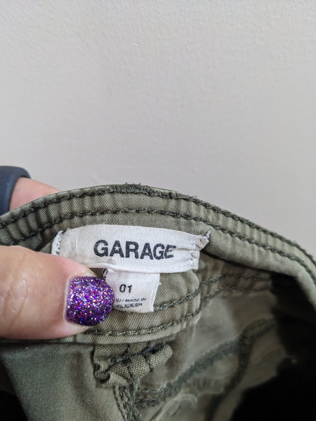 Garage Green Cargo Pants - sz 1