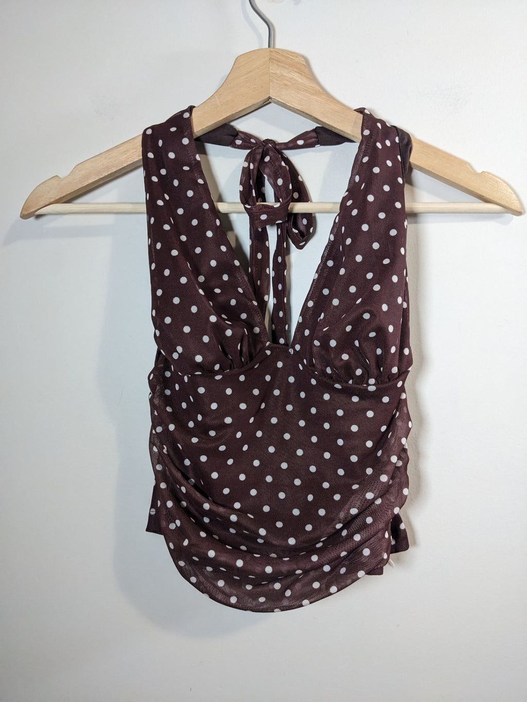Shein Polka Dot Halter - S
