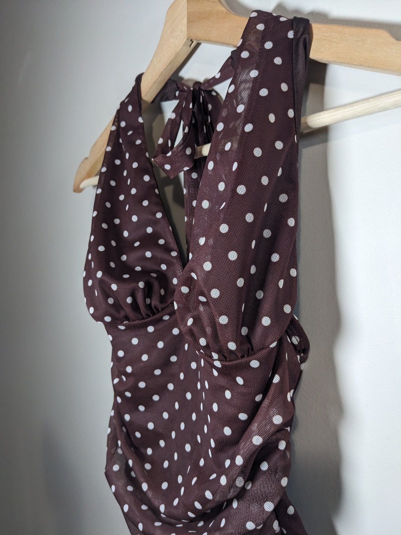 Shein Polka Dot Halter - S