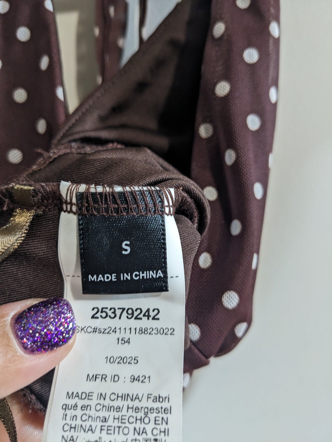 Shein Polka Dot Halter - S