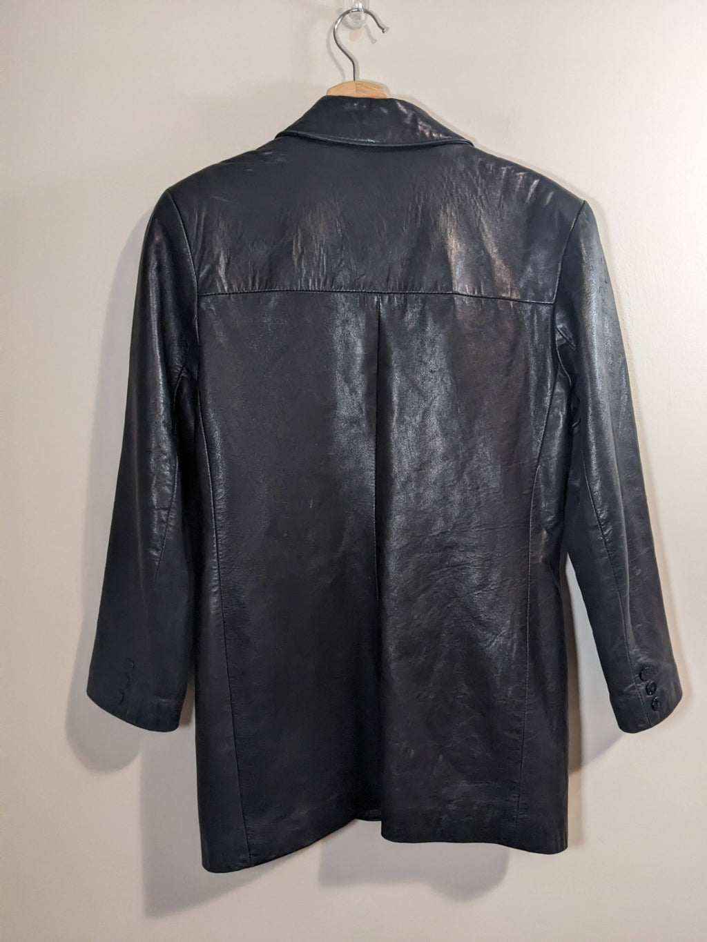 DANIER Black Leather Jacket- S