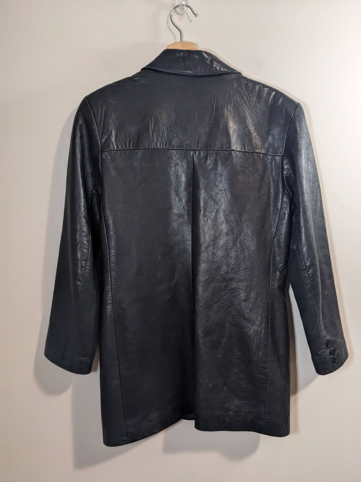DANIER Black Leather Jacket- S