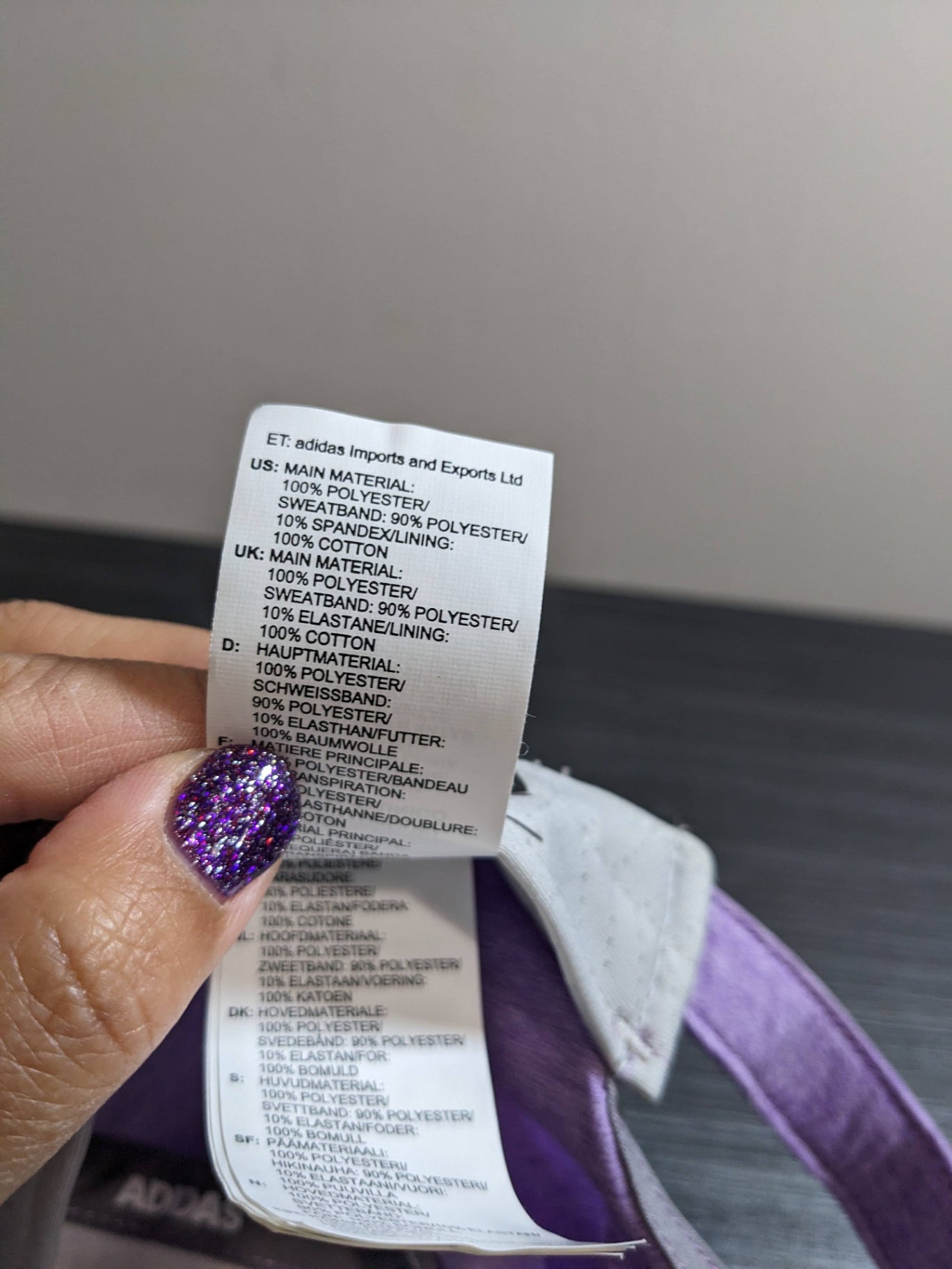 NWOT adidas martini purple hat - One Size